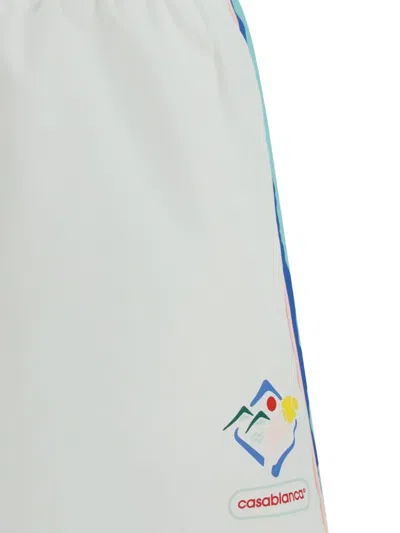 Casablanca Windbreaker Shorts In White