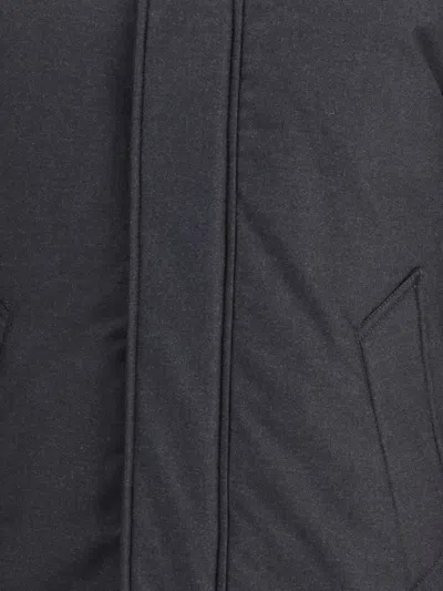 Woolrich Drawstring-hood Down Jacket In Black