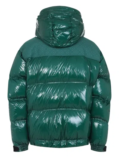 Casablanca Down-filled Relaxed Fit Puffer Jacket In Green