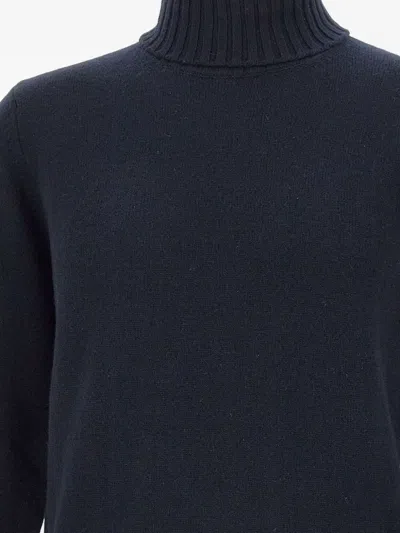 Filippo De Laurentiis Turtleneck Wool Cashmere In Blue