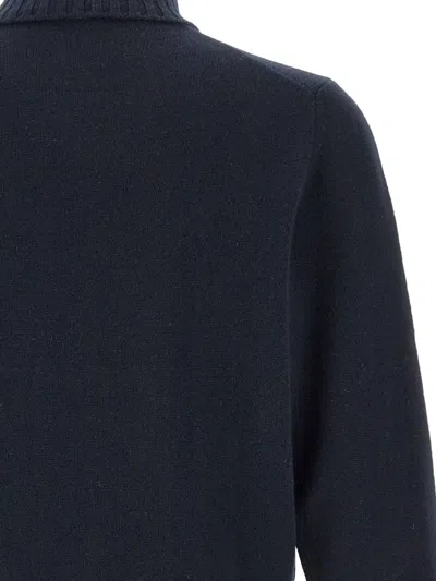 Filippo De Laurentiis Turtleneck Wool Cashmere In Blue