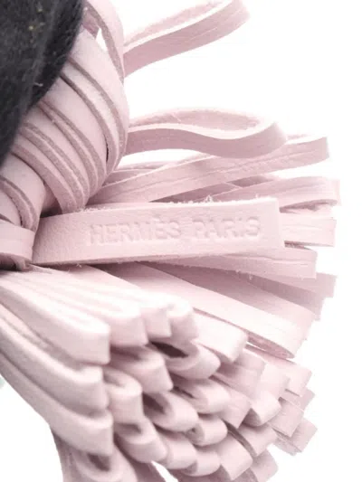 Pre-owned Hermes 2020s Lambskin Tassel Charm In Pink