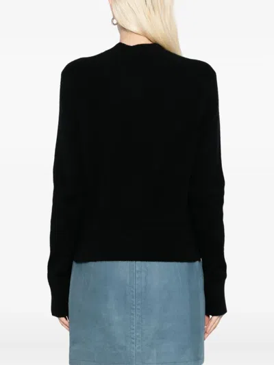 Maison Kitsuné Maison Kitsune 'baby Fox' Cardigan In Black