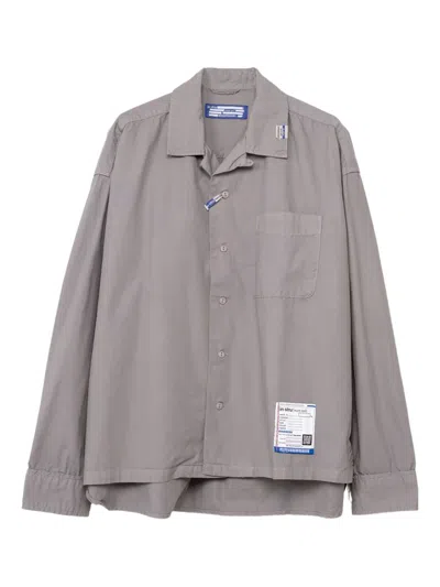 In・stru(men-tal) Long-sleeve Patch-pocket Shirt In Gray