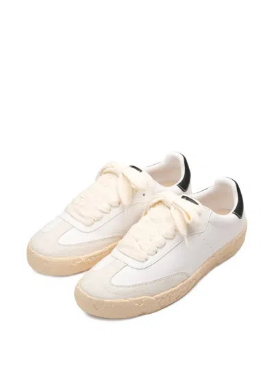 General Scale. Mixed-material Low-top Sneakers In White