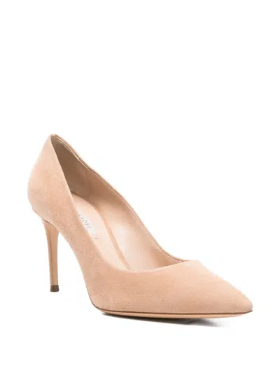 Casadei "julia" Suede Decollete T.080 In Pink