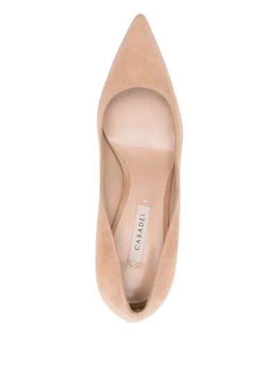 Casadei "julia" Suede Decollete T.080 In Pink