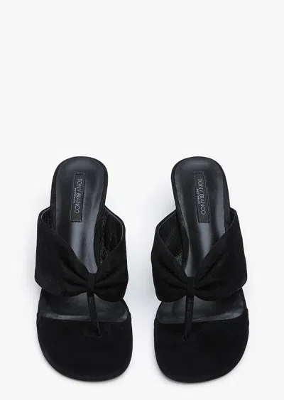 Tony Bianco Kailey Black Suede In Black