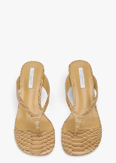 Tony Bianco Krista Tan Python In Brown