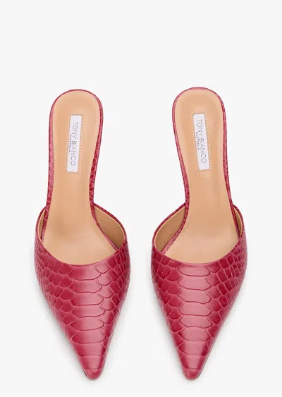 Tony Bianco Sicily Scarlet Python