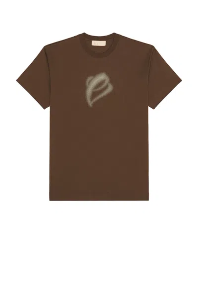 Etai La 3d Print Dot Brust E Tee In Brown