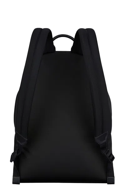 Givenchy Black Backpack With Adjustable Shoulder Straps And Logo On Front In Tech Fabric Man