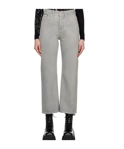 Eytys Five-pocket Denim Trousers In Gray