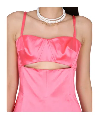 Patou Dress With Cut-out Details In Pink