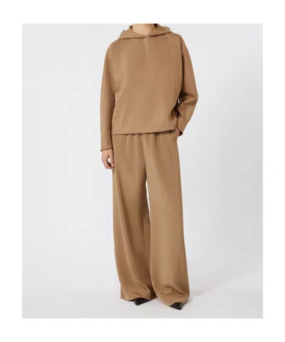 Max Mara Tan Oxa Sweatshirt In Brown