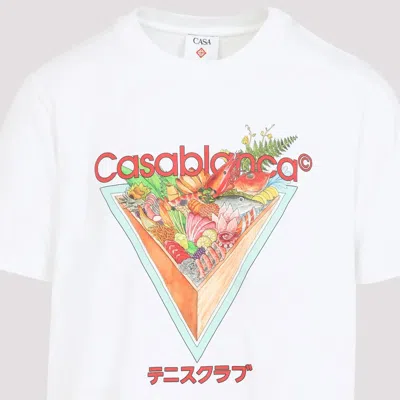 Casablanca Tennis Club Icon T-shirt In White
