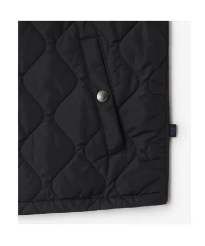 Burberry Quilted Nylon Gilet In Black