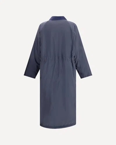 Prada Midnight Re-nylon Trench Coat In Brown