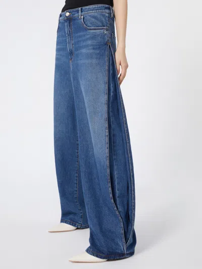 Sportmax Wide-leg Jeans - Midnight Blue In Blue