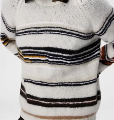 Missoni Gestreifter Rundhalspullover Aus Wolle In Multi