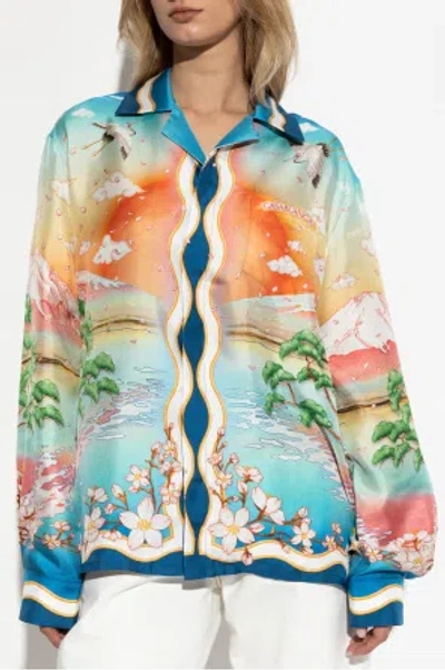 Casablanca Tennis Club Shirt In Multi