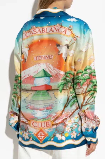 Casablanca Tennis Club Shirt In Multi