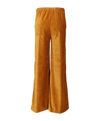 Forte Forte Double Velvet High Waist Pants In White