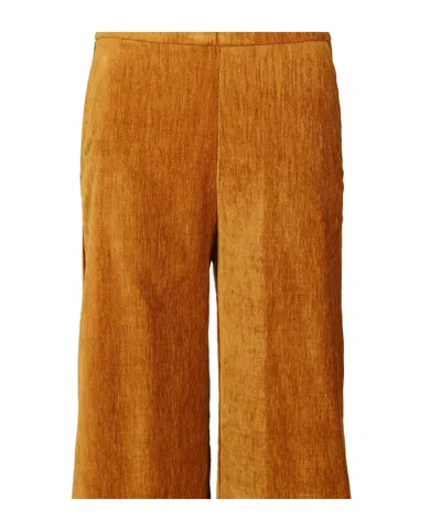 Forte Forte Double Velvet High Waist Pants In White