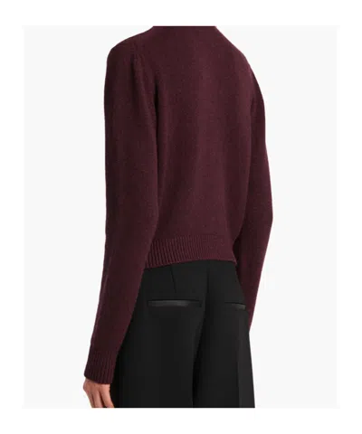 Khaite Everheart Cashmere Knit Cardigan In Purple