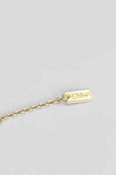 Chloé Logo Necklace In Silver