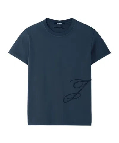 Jacquemus Le T-shirt J In Blue