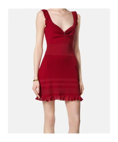 Versace Sleeveless Mini Dress In Red