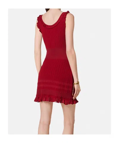 Versace Sleeveless Mini Dress In Red