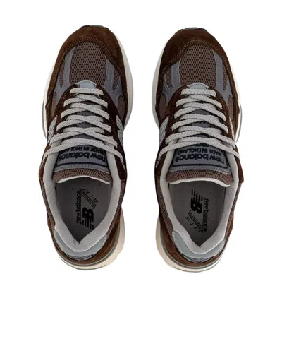 New Balance Uk 991v2 Sneakers With Suede And Mesh Panels In Brown