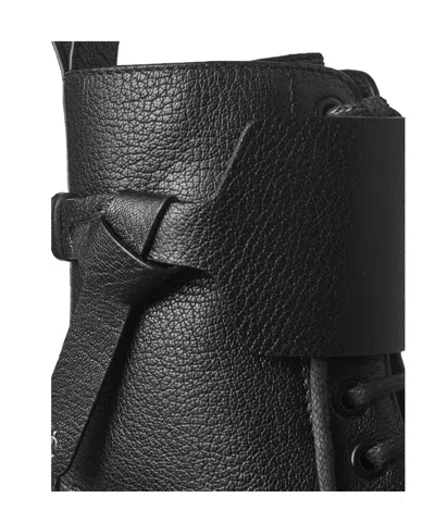 Jimmy Choo Rosabel Flat Black Leather Ankle Boots In Multi