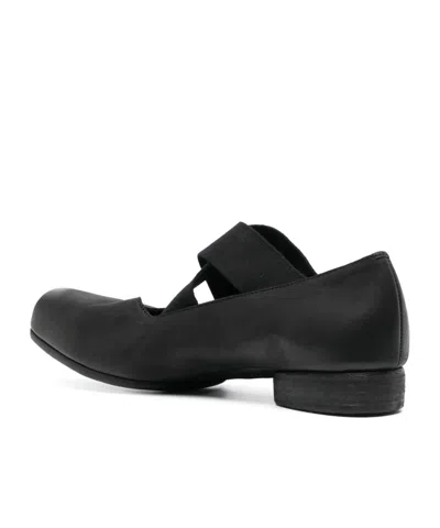 Uma Wang Leather Ballerinas In Black