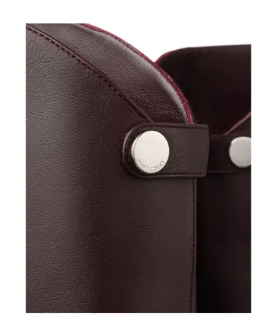 Jimmy Choo Alizze Ks 85 Boot In Deep Merlotleather In Burgundy