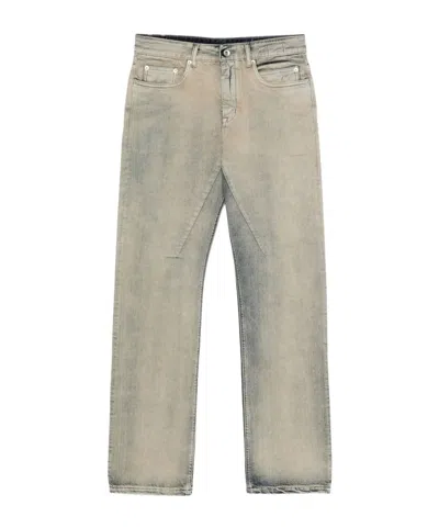 Rick Owens Drkshdw Denim Straight-leg Jeans In Brown