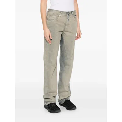 Rick Owens Drkshdw Denim Straight-leg Jeans In Brown