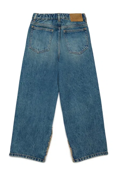 Mm6 Maison Margiela Shaded Regular Jeans With Split In Multi