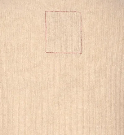 Uma Wang High Neck Turtleneck Knitwear With Distressed Ribbed Texture In Multi