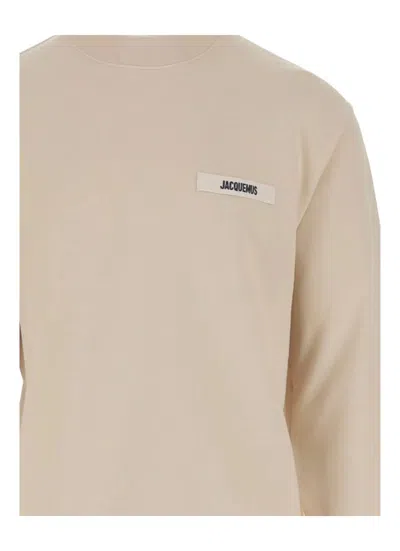 Jacquemus Cotton Sweatshirt In Neutral