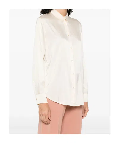 Forte Forte Essential Heavy Stretch Silk Satin Shirt In Neutral