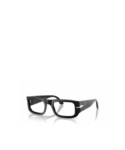 Persol Geometric Frame Plain Mirror In Black