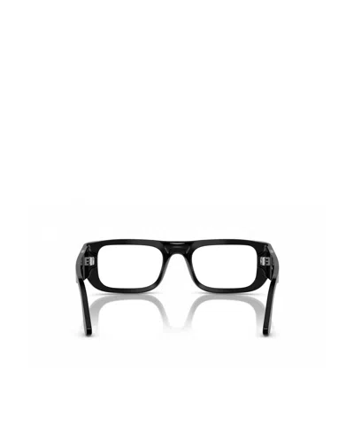 Persol Geometric Frame Plain Mirror In Black