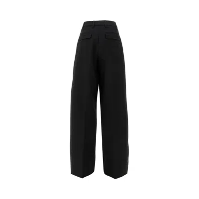 The Latest L-blend Tapered Pants With Dart In Black
