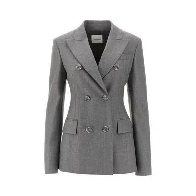 The Andamane Giacca Shannon In Jacquard Ricamato Donna In Gray