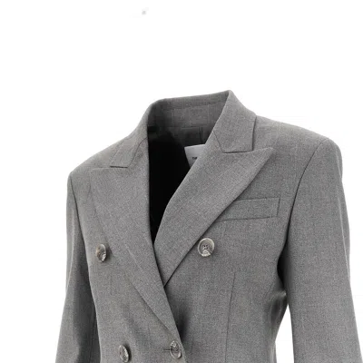 The Andamane Giacca Shannon In Jacquard Ricamato Donna In Gray