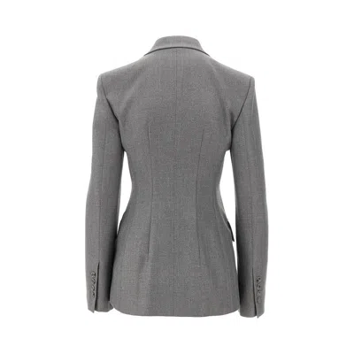 The Andamane Giacca Shannon In Jacquard Ricamato Donna In Gray