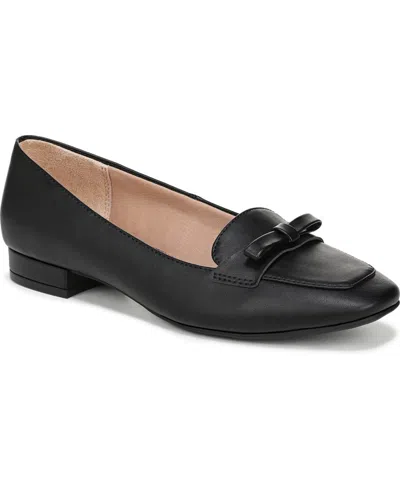 Lifestride Women's Claudine Square Toe Block Heel Ballerina Flats In Black